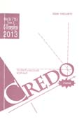 Теоретический Журнал «Credo», С-Петербург 2013.
